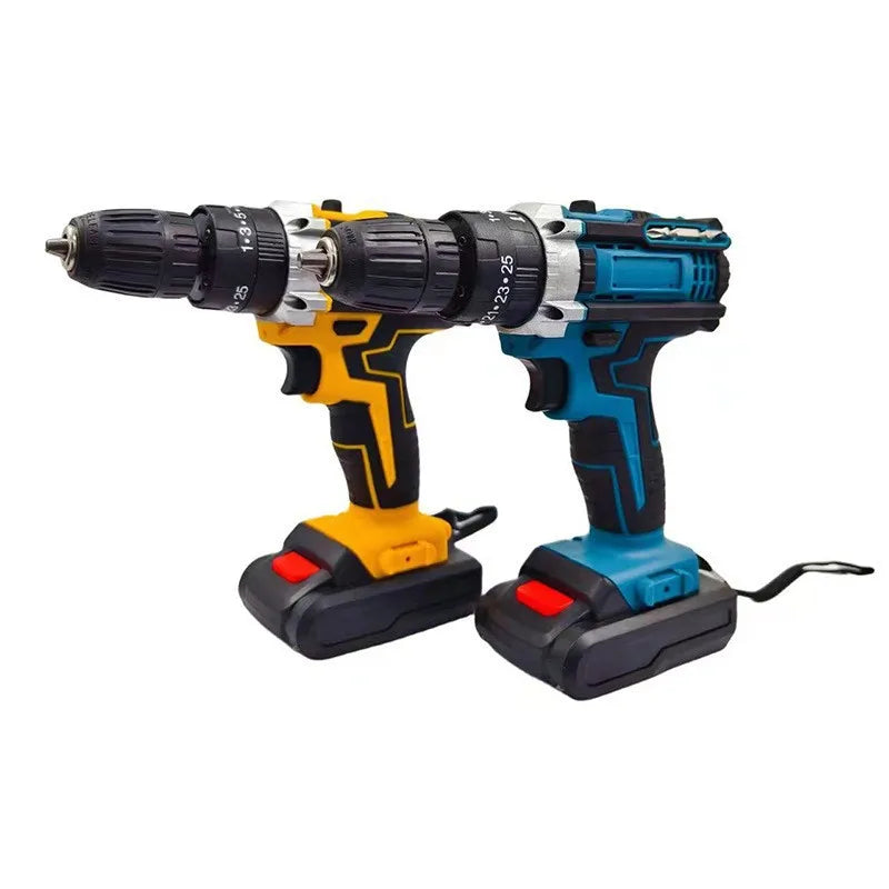 Suitable for Hand drill new 10mm two-speed impact drill electric screwdriver set small steel cannon cross-border foreign trade p