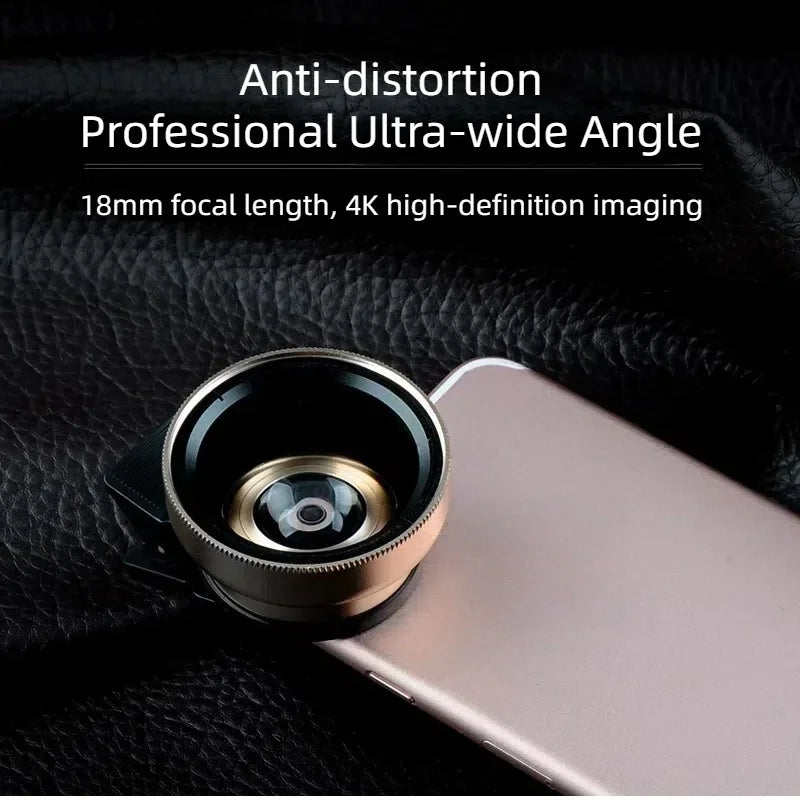 Multi Functions Universal Mobile Phone 37MM 0.45X Wide Angle & 12.5x Macro Len Kit HD Camera Lens for Phone Android Cellphone