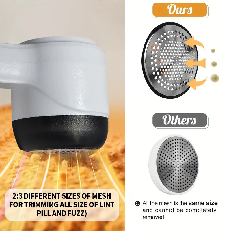 with powerful suction Portable Lint Remover Rechargable Cloth Fabric Shaver Fluff Pellet Remove Machine for Clothes Sweater