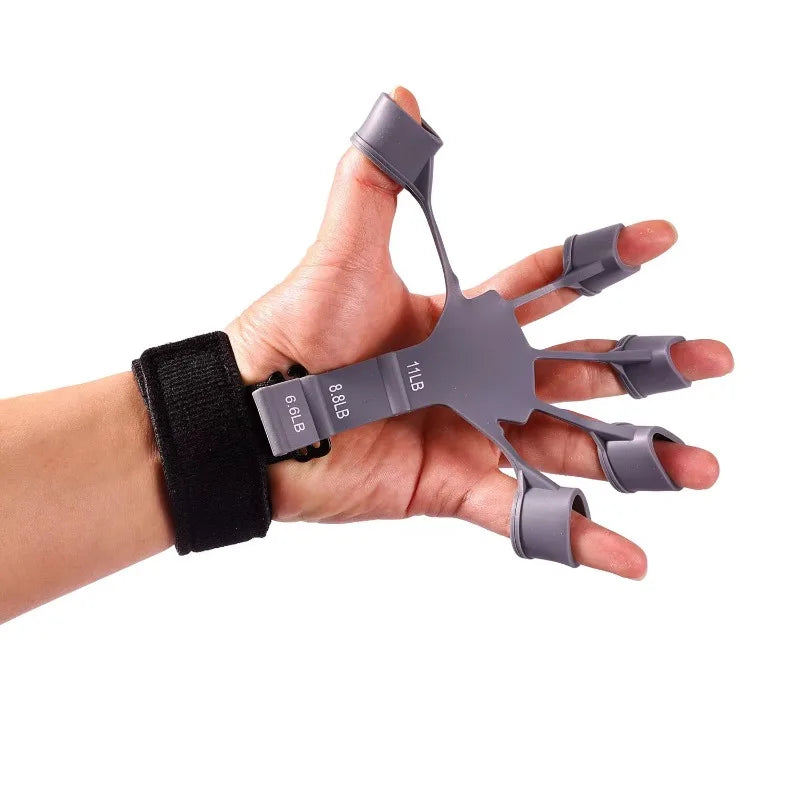 Hand Grip Strengthener Adjustable Finger Exerciser and Finger Stretcher Grip Strength Trainer for Hand Therapy