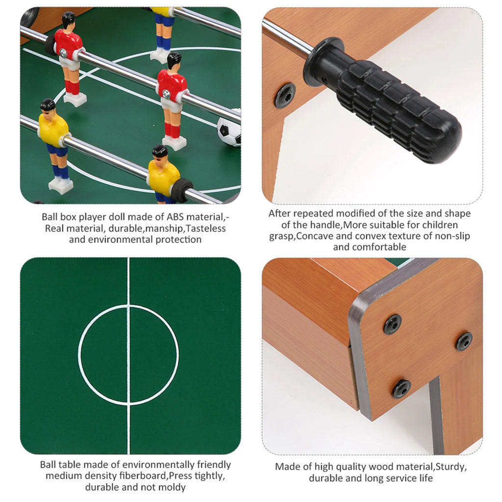 Table Football Wooden Table Football Indoor  Desktop Soccer Parent‑Child Game Children Exercise Boy Educational