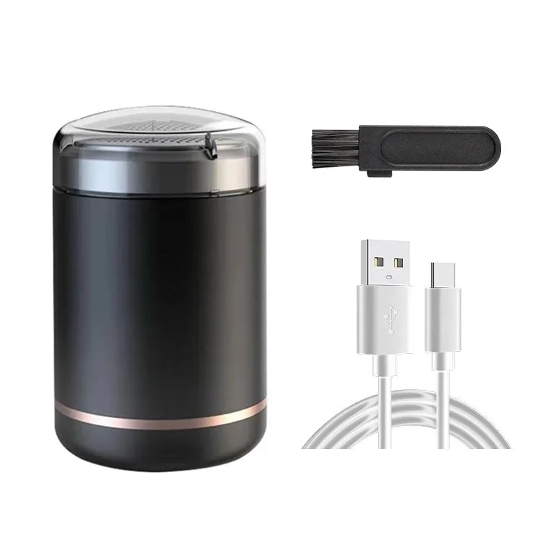 Mini Electric Shaver Portable Double Heads Quick Cleaning Type-C Rechargeable Razor Busines Travel Waterproof Small Razor Machin
