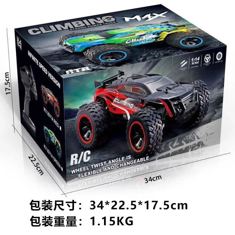 KY-2011A 1:16 25KM/H 4WD RC Car With LED Remote Control Cars High Speed Drift Monster Truck Toys for boys girls Christmas gift