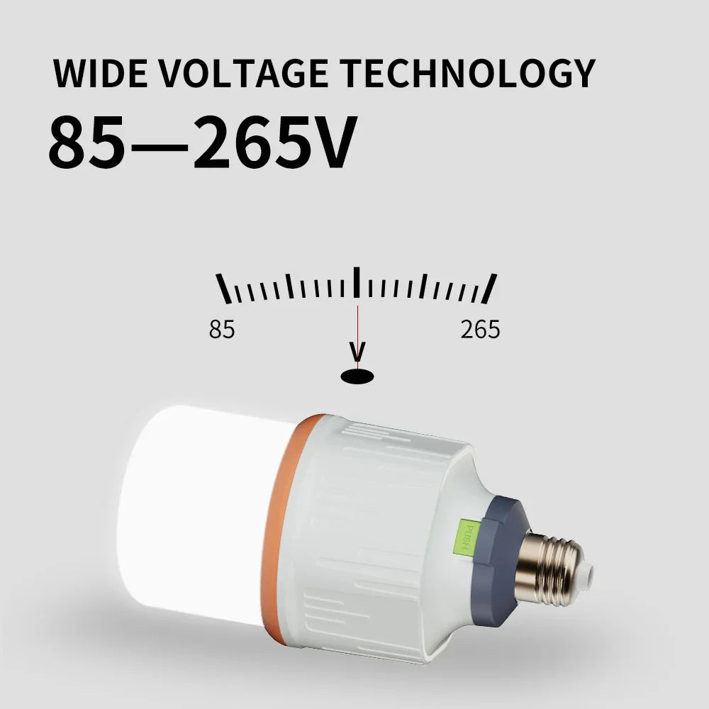 Rechargeable LED bulb high brightness emergency light hook camping fishing portable home emergency blackout lantern night light