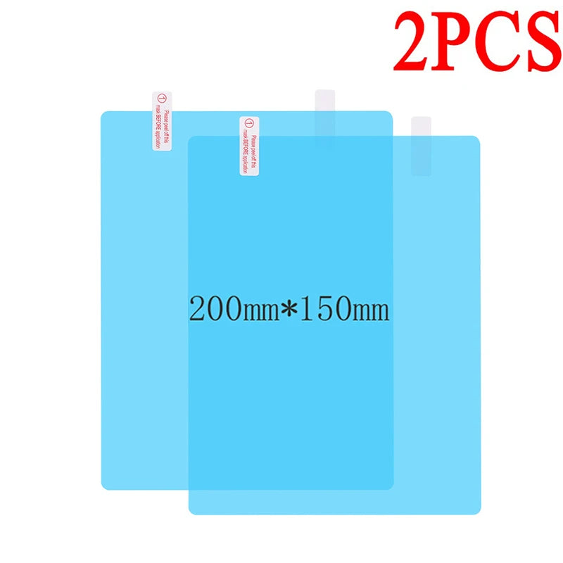 2PCS Car Rearview Mirror Rainproof Film Window Glass Antifog Waterproof Sticker Truck Rearview Mirror Transparent Film Auto Part