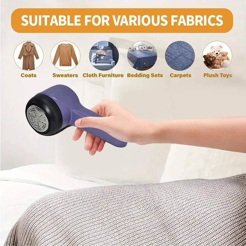 with powerful suction Portable Lint Remover Rechargable Cloth Fabric Shaver Fluff Pellet Remove Machine for Clothes Sweater