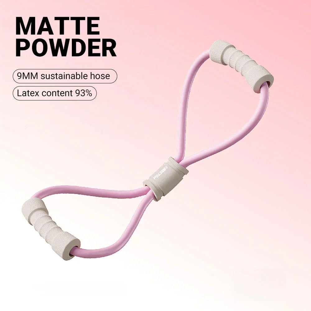 Tension Rope Yoga Gym Latex Rubber Arm Resistance 8-shaped Fitness Strength Equipment Home Gym Chest Expander Elastic Band