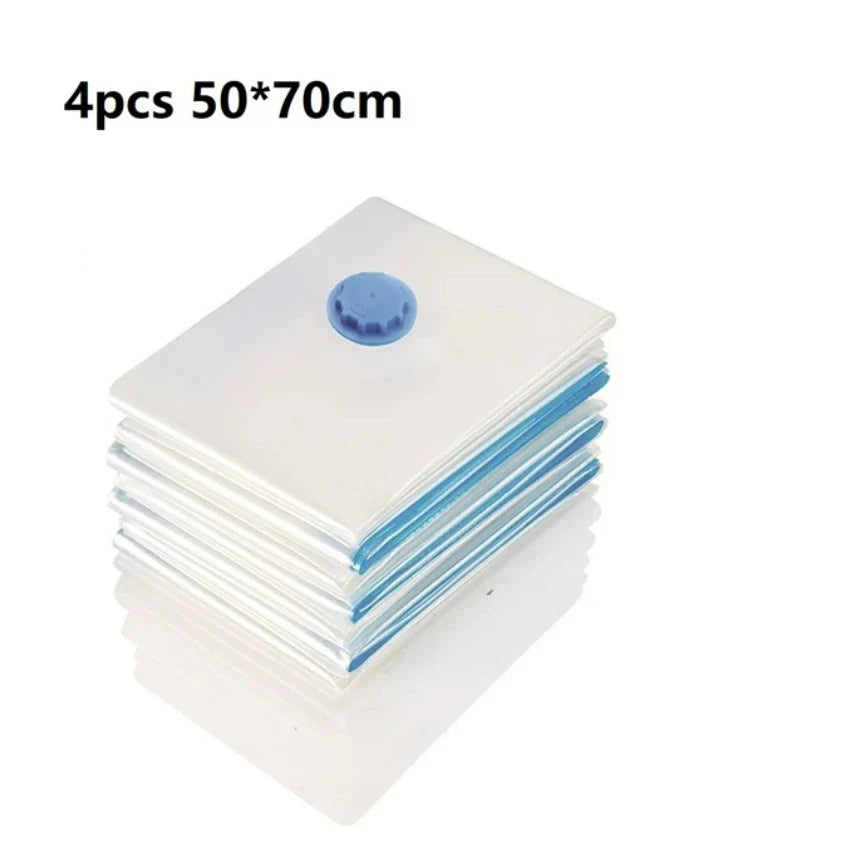 vacuum pump for bags Transparent Folding Compressed Space Saving Vacuum Bag for Clothes Vacuum Storage Bags with Pump