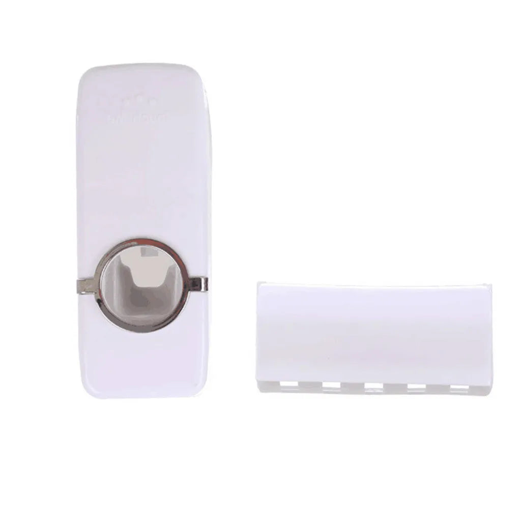 Set Creative Automatic Plastic Lazy Toothpaste Dispenser 5 Toothbrush Holder Storage Organizers Organiseurs De Rangement Kitchen