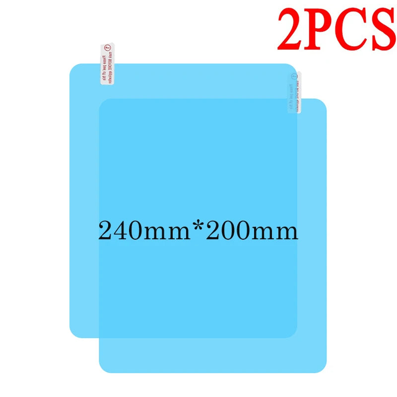 2PCS Car Rearview Mirror Rainproof Film Window Glass Antifog Waterproof Sticker Truck Rearview Mirror Transparent Film Auto Part