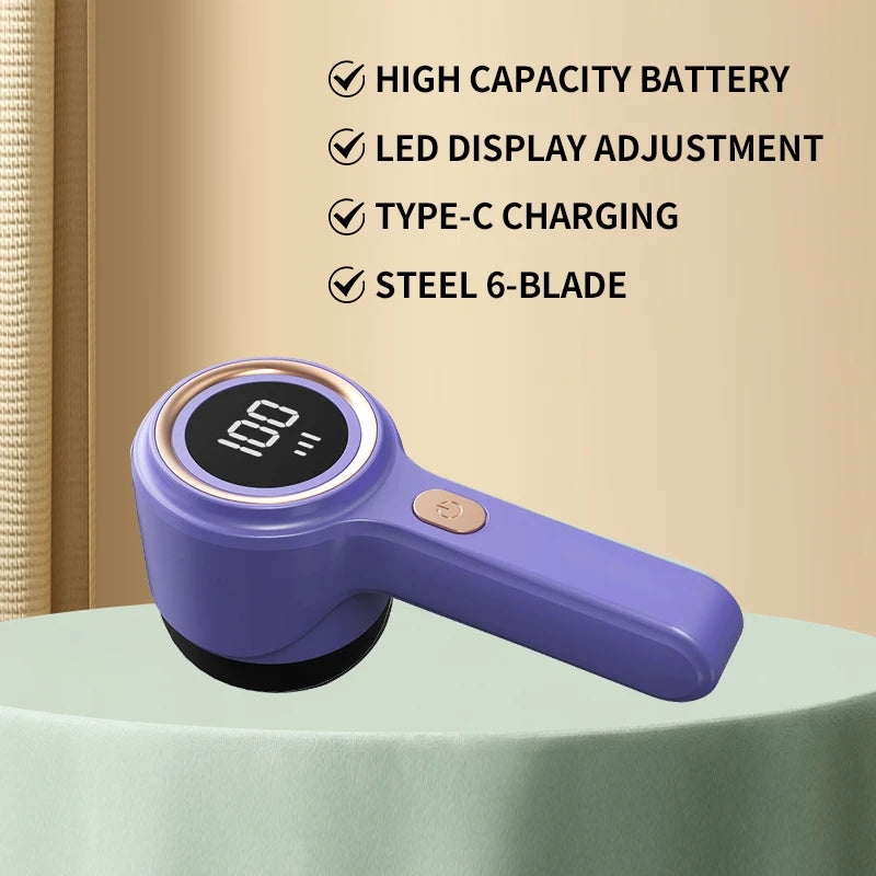 with powerful suction Portable Lint Remover Rechargable Cloth Fabric Shaver Fluff Pellet Remove Machine for Clothes Sweater