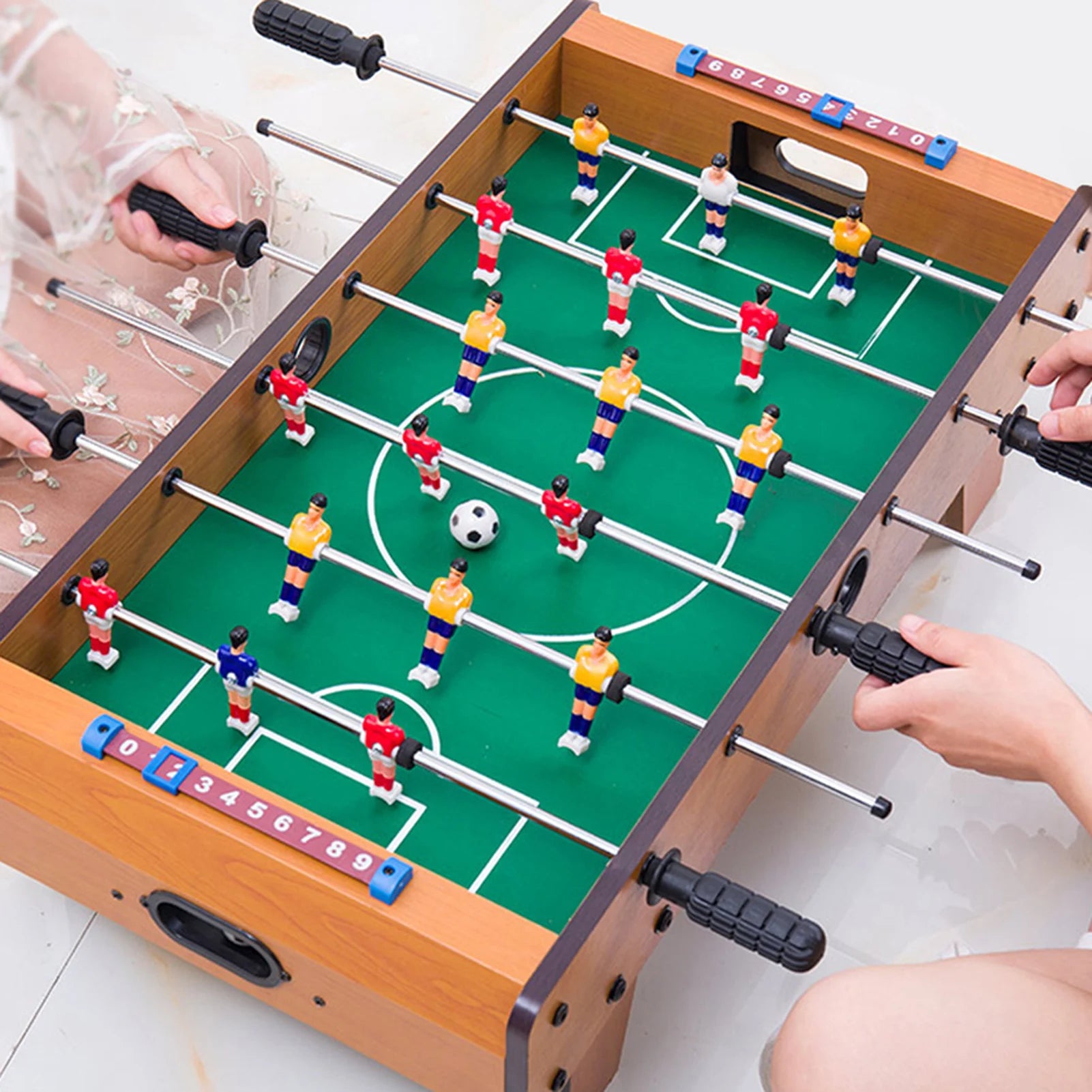 Table Football Wooden Table Football Indoor  Desktop Soccer Parent‑Child Game Children Exercise Boy Educational