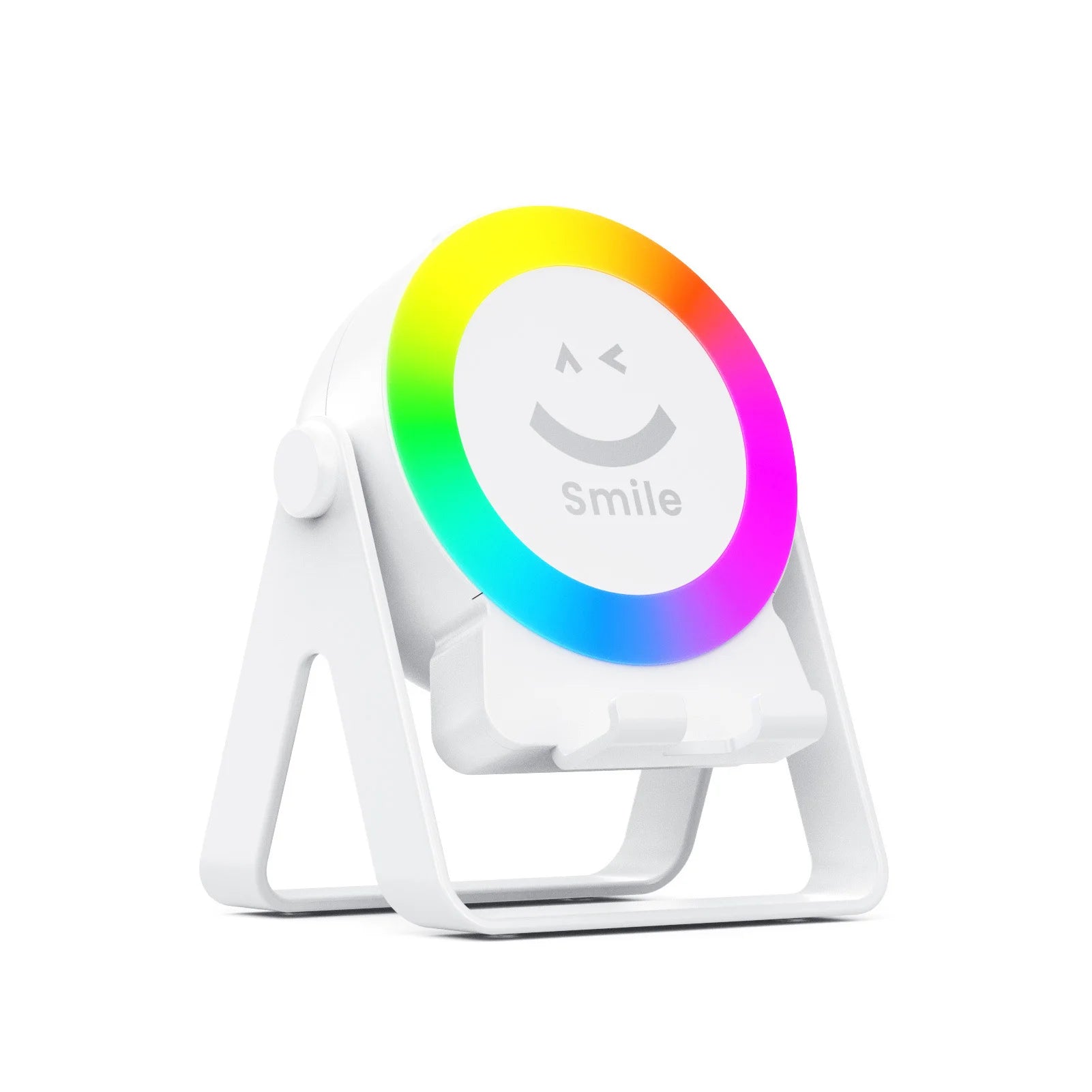 Wireless Speaker Phone Stand Sound Amplifier Bluetooth LED Atmosphere Light Desk RGB Mini Bluetooth Speaker