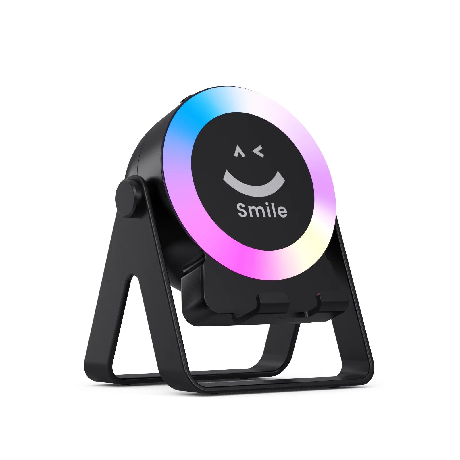 Wireless Speaker Phone Stand Sound Amplifier Bluetooth LED Atmosphere Light Desk RGB Mini Bluetooth Speaker