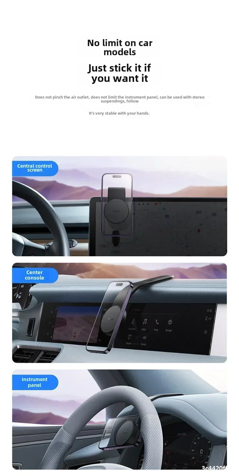 VIKEFON New magnetic Magnetic Car Mobile Phone Holder Foldableing Car Special Car Suction Cup Disc Magnetic Navigation Suction