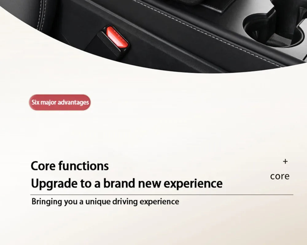 Portable Center Console Armrest Cushion PU Leather Multifunctional Armrest Pad Height Increasing with Cup Holder Tissue Box