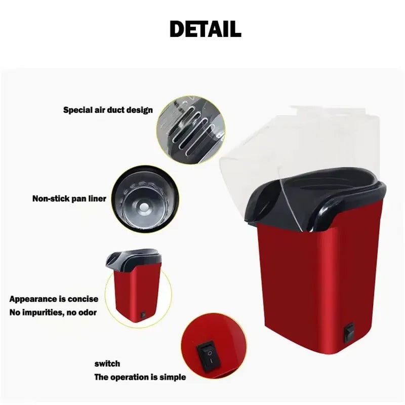 Popcorn machine, fully automatic mini small old-fashioned popcorn puffer machine, children's blasting valley machine, electric