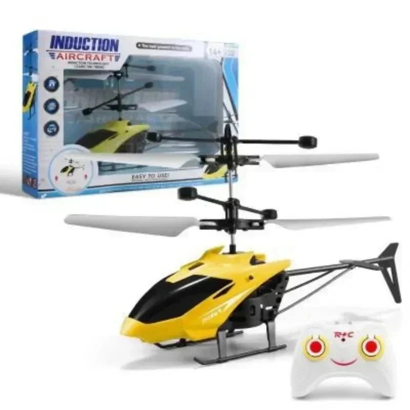 Mini RC Drone Rechargeable No Remote Control RC Helicopters Drone Toys Induction Hovering Safe Fall-resistant Rc Airplane Toys