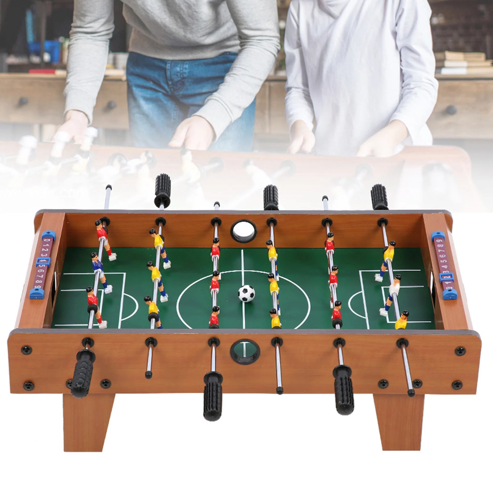 Table Football Wooden Table Football Indoor  Desktop Soccer Parent‑Child Game Children Exercise Boy Educational