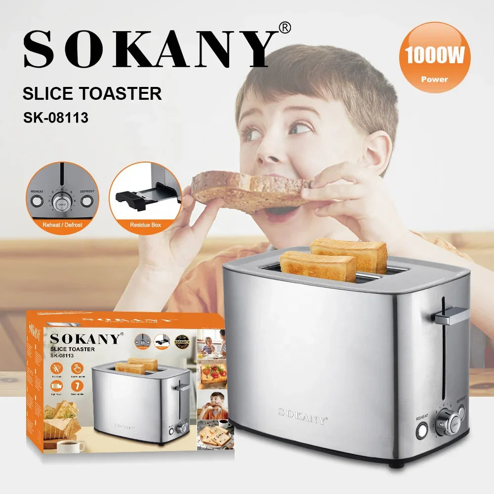 Sokany High Quality Convenient and Cheap Toaster Breakfast 2 4 Slices Toaster