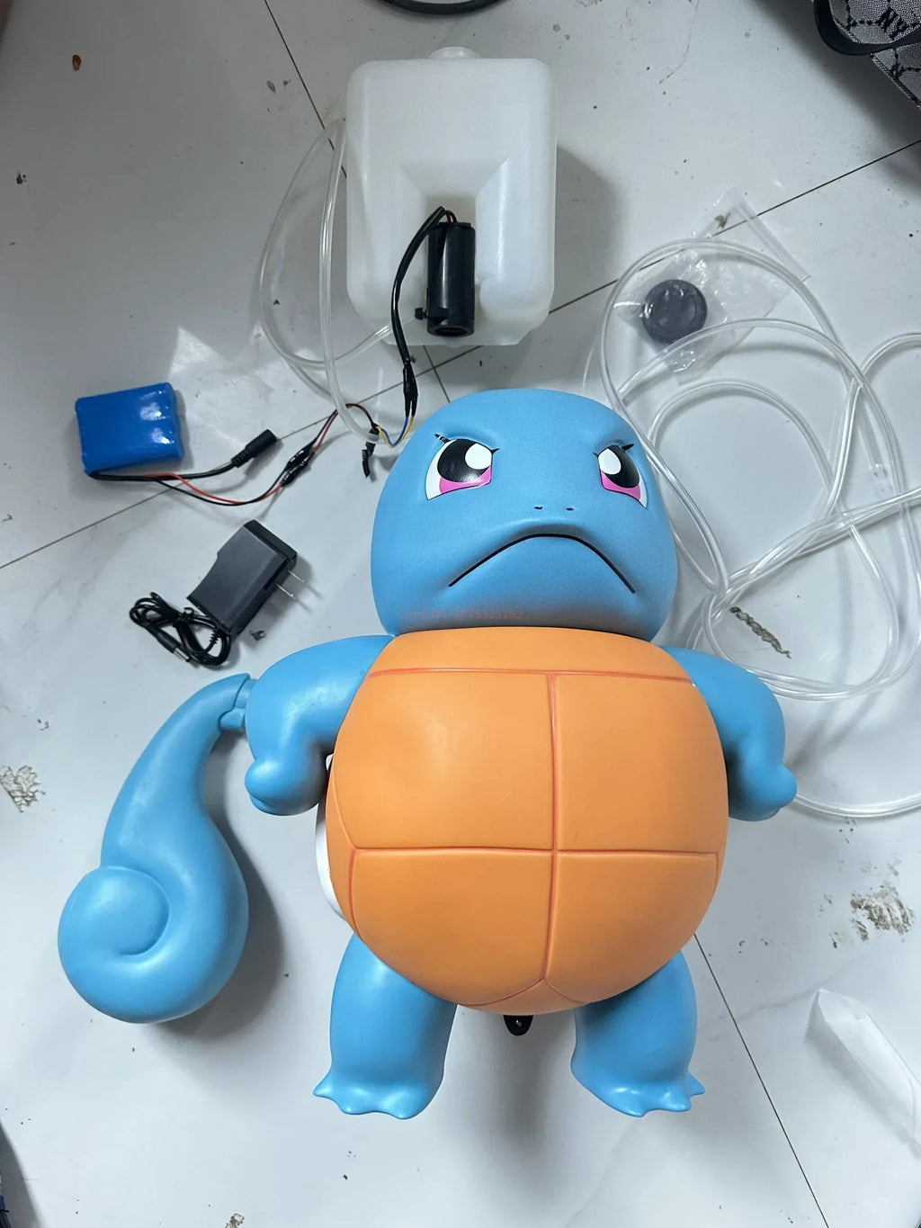 Pokemon Squirtle Water Spraying Toy Big Size Cute Jenny Turtle Car Accessory Popular Anime Model Hand Figure Collectible