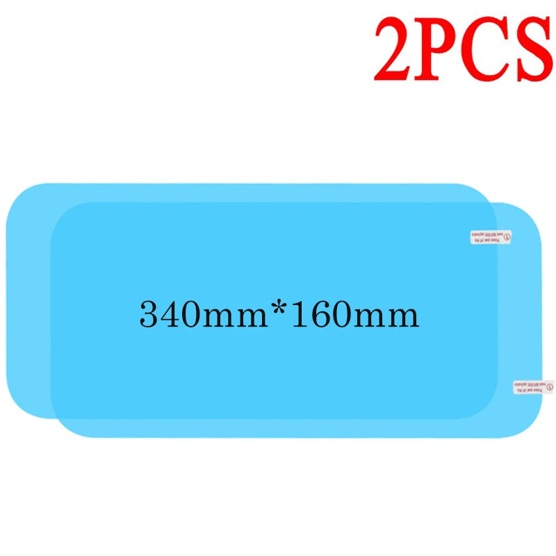 2PCS Car Rearview Mirror Rainproof Film Window Glass Antifog Waterproof Sticker Truck Rearview Mirror Transparent Film Auto Part