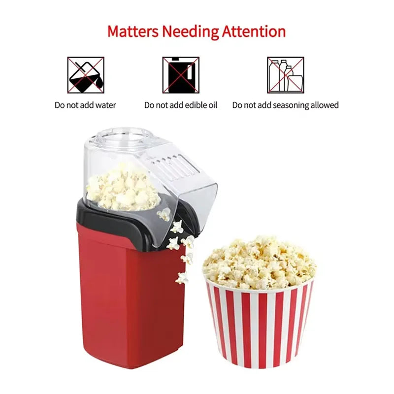Mini popcorn machine, small electric household equipment for children, fully automatic popcorn machine fast heating and delivery