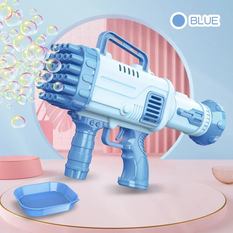 32 Hole Electric Handheld Bubble Machine Kids Toys Bubble Maker With Light Children Outdoor Party Soap Bubbles Blower Game Gifts