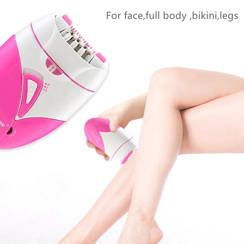 Women epilator electric hair remover bikini trimmer female epilator for face leg underarms usb rechargeable