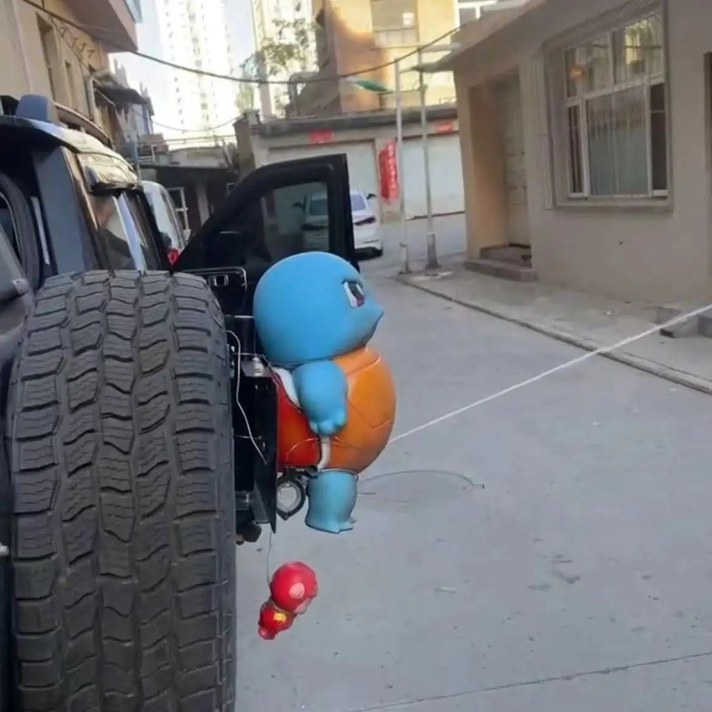 Pokemon Squirtle Water Spraying Toy Big Size Cute Jenny Turtle Car Accessory Popular Anime Model Hand Figure Collectible