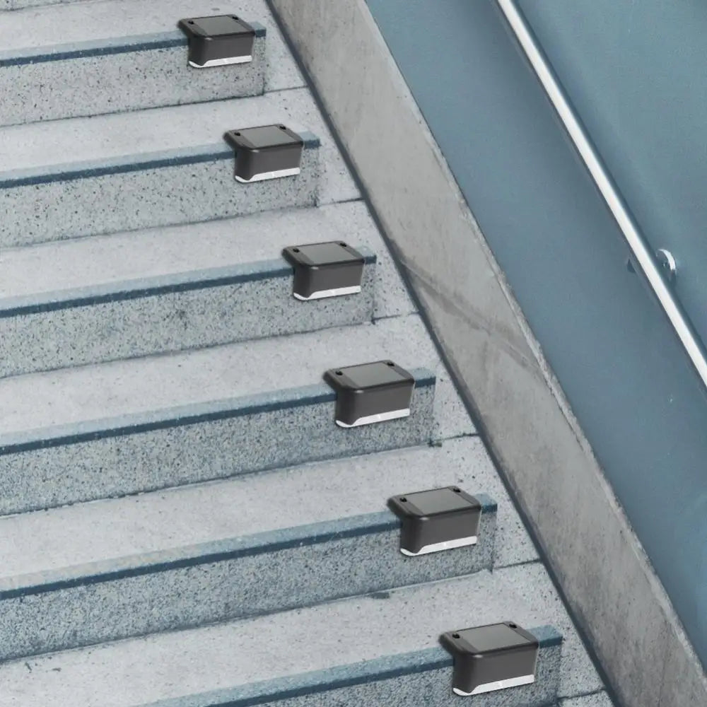 LED Solar Lights Outdoor Garden Lights IP65 Waterproof Solar Step Deck Light Lamp Sunlight Courtyard Decor Solar Garden Lights