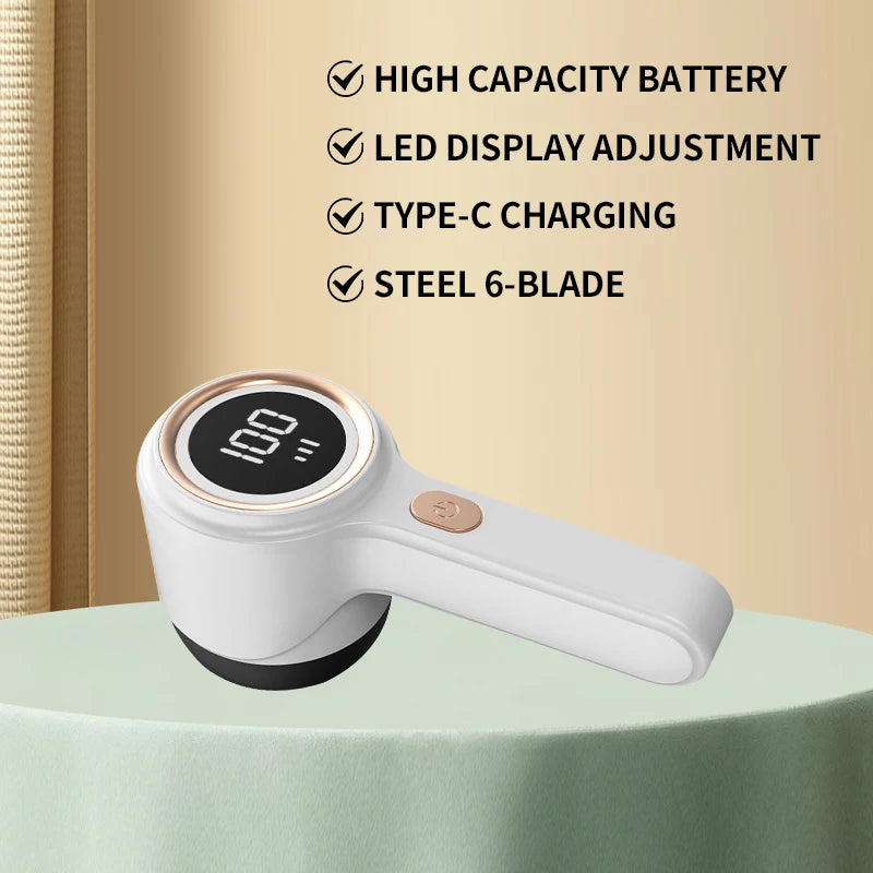 with powerful suction Portable Lint Remover Rechargable Cloth Fabric Shaver Fluff Pellet Remove Machine for Clothes Sweater